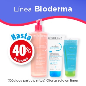 L&iacute;nea bioderma hasta 40% de ahorro
